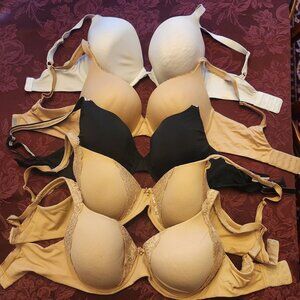 32DD 32E bra lot Victoria's Secret Soma Maidenform Underwire Full Coverage Nude